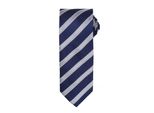 Cravatta Premier Da Uomo Con Motivo Waffle (2 Pezzi/Confezione) RW6950 (Taglia Unica) (Blu Navy / Argento)