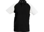 Polo Kariban Da Uomo Con Colori A Contrasto RW702 (Large) (Nero/Grigio Chiaro/Bianco)