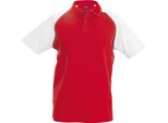 Polo Kariban Da Uomo Con Colori A Contrasto RW702 (2Xlarge) (Rosso/Grigio Chiaro/Bianco)