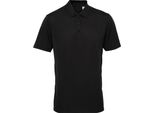 Polo Tri Dri Da Uomo, Manica Corta RW4923 (L) (Nero)