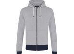 Ecologie Uomo Okavango Contrast Zoodie PC3196 (L) (Grigio Screziato/Blu Scuro)