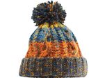 Cappello A Cavatappi Unisex Beechfield Con Pompon RW5192 (Taglia Unica) (Blu Retrò)
