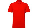 Polo Asquith&Fox Da Uomo RW5350 (3XL) (Rosso Ciliegia)