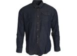 Camicia Premier Da Uomo In Denim Con Cucitura A Manica Lunga RW5593 (L) (Indigo Denim)