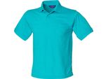 Polo Henbury Uomo, Manica Corta RW625 (3XL) (Turchese)