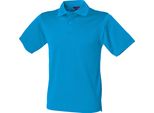 Polo Henbury Uomo Coolplus Pique RW635 (5XL) (Blu Zaffiro)