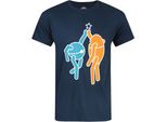 Maglietta Hi Five Ufficiale Di Portal 2 Da Uomo NS4620 (L) (Blu)