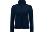 B&C Giacca Softshell Da Donna Con Cappuccio, Antivento, Impermeabile, Traspirante BC2004 (M) (Blu Navy)