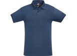 Sols Uomo Polo Perfect Pique, Manica Corta PC283 (L) (Denim)