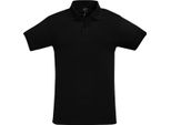 Sols Uomo Polo Perfect Pique, Manica Corta PC283 (L) (Nero)