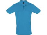 Sols Uomo Polo Perfect Pique, Manica Corta PC283 (L) (Aqua)