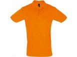 Sols Uomo Polo Perfect Pique, Manica Corta PC283 (L) (Arancione)