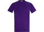 T-Shirt Sols Imperial Da Uomo, Manica Corta PC290 (2XL) (Viola Scuro)