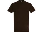 T-Shirt Sols Imperial Da Uomo, Manica Corta PC290 (L) (Cioccolato)