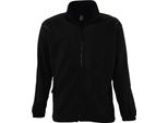 Sols Herren Outdoor Fleece Jacke North PC343 (Medium) (Schwarz)
