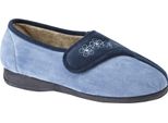 Pantofole Con Velcro Gemma Da Donna Sleepers DF1347 (8 UK/42 Eu) (Navy/Blu)
