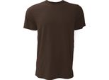 Maglietta In Jersey Canvas Unisex, Kurzarm BC163 (Large) (Braun)