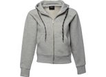 Tee Jays Felpa Con Cappuccio / Giacca Con Cappuccio Con Zip A Tutta Lunghezza Da Donna BC3320 (M) (Grigio Screziato)