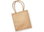 Westford Mill Jute Boutique Shopping Bag (19L) BC3616 (Taglia Unica) (Naturale)