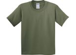 Maglietta Gildan Bambino Girocollo, Manica Corta BC482 (Xs) (Verde Militare)