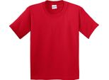 Maglietta Gildan Per Bambini A Girocollo, Manica Corta BC482 (Xl) (Rosso)
