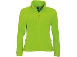 Sols Giacca In Pile Con Zip Integrale North Da Donna PC344 (2XL) (Lime)