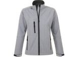 Sols Giacca Softshell Roxy Da Donna, Traspirante, Antivento, Idrorepellente PC348 (Large) (Grigio Screziato)