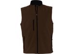 Sols Uomo Rallye Softshell Gilet / Scaldacorpo / Gilet PC349 (S) (Marrone Scuro)