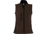 Sols Ladies Rallye Softshell Bodywarmer / Softshell Waistcoat PC350 (Medium) (Dark Brown)