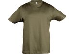 Sols Kids Maglietta Regent, Manica Corta PC357 (6 Anni (116)) (Esercito)