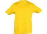 Sols Kids Maglietta Regent, Manica Corta PC357 (6 Anni (116)) (Giallo Oro)
