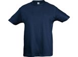 Sols Kids Maglietta Regent, Manica Corta PC357 (8 Anni (128)) (Denim)