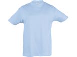 Sols Kids Maglietta Regent, Manica Corta PC357 (8 Anni (128)) (Azzurro)