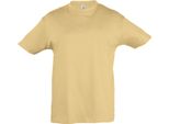 Sols Kids Maglietta Regent, Manica Corta PC357 (8 Anni (128)) (Sabbia)