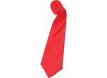Cravatta Premier In Raso Da Uomo, Tinta Unita RW1152 (Taglia Unica) (Rosso Fragola)