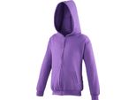 Gilet Con Cappuccio Awdis Kids RW192 (12-13 Anni (152)) (Blu Zaffiro)