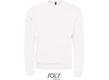 Sols 01168 | Felpa Da Uomo Spider 50% Cotone / 50% Poliestere - Colore: Bianco - Taglia: M