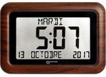 Orologio Radiocontrollato Geemarc VISO10 Con Calendario - Utile Per I Pazienti Affetti Da Demenza E Alzheimer - Legno