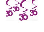 Amscan 30° Compleanno Decorazione A Spirale SG10618 (Taglia Unica) (Rosa)