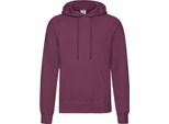 Felpa Con Cappuccio / Felpa Con Cappuccio / Maglione Con Cappuccio Da Uomo Fruit Of The Loom BC366 (Xl) (Borgogna)