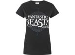 Fantastic Beasts And Where To Find Them Damen Logo T-Shirt NS4622 (Xl) (Schwarz)
