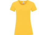 Maglietta Fruit Of The Loom Iconic Da Donna, Manica Corta PC3400 (Xs) (Giallo Sole)