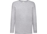 Maglietta Fruit Of The Loom Per Bambini, Manica Lunga (2 Pezzi/Confezione) BC4270 (14-15 Anni (164)) (Grigio Screziato)