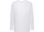 Maglietta Fruit Of The Loom Per Bambini, Manica Lunga (2 Pezzi/Confezione) BC4270 (14-15 Anni (164)) (Bianco)
