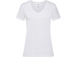 Stedman Donna Maglietta Classica Con Scollo A V AB279 (L) (Bianco)