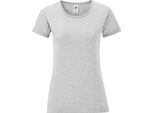 Maglietta Fruit Of The Loom Iconic Da Donna, Manica Corta PC3400 (L) (Grigio Screziato)