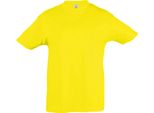 Sols Kids Maglietta Regent, Manica Corta PC357 (8 Anni (128)) (Limone)