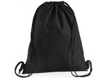 Westford Mill Premium Cotone Borsa Sportiva PC3201 (Taglia Unica) (Nero)