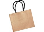Borsa In Iuta Westford Mill / Borsa Per La Spesa, 21 Litri (2 Pezzi/Confezione) BC4513 (Taglia Unica) (Naturale/Nero)
