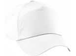 Berretto Da Baseball Beechfield Unisex Original Con 5 Pannelli PC2097 (Taglia Unica) (Bianco)